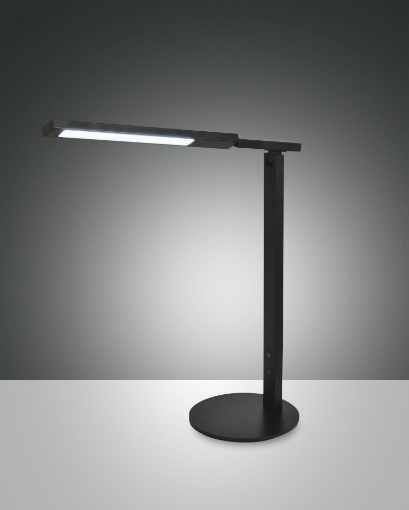 Immagine di Lampada Nera Scrivania Ufficio con Diffusore Led Orientabile Ideal Fabas