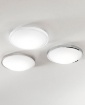 Picture of Plafoniera Bianca Circolare da Bagno Vetro Plaza Led IP41 Ø30 cm Fabas 