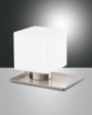 Immagine di Lumetto Base Nichel e Diffusore Cubo Vetro G9 LED Dimmer Inclusa Zara Fabas