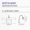 Immagine di Applique Parete Bagno Luce Led G9 Da Specchio Roby IP23 Intec Light