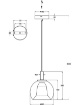 Immagine di Lampada a Sospensione Sfera Vetro Fumé D.22 cm Bretagna Fabas