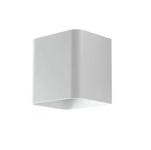 Immagine di Applique Cubo Bianco Led CCT Biemissione Per Interno Esterno Biome IP54 Intec Light