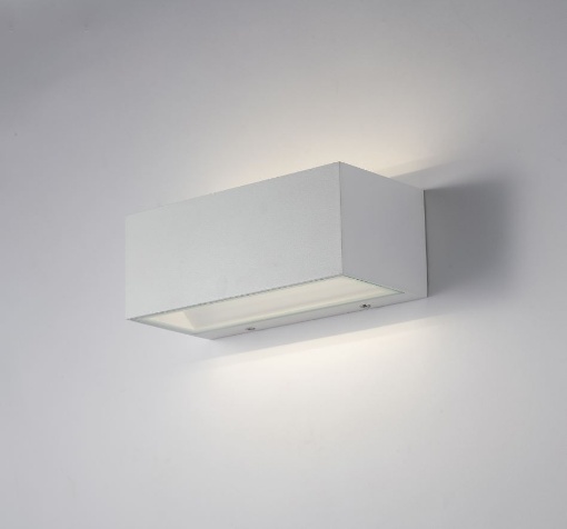 Immagine di Applique Biemissione Esterno Twin Bianco 22 cm Led CCT 18w IP54 Intec Light