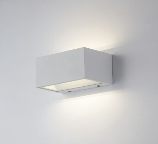 Immagine di Applique Biemissione Twin Bianco 14 cm Led CCT 12w IP54 Intec Light