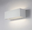 Immagine di Applique Rettangolare Led CCT 35w Biemissione Twin Bianco 30 cm IP54 Intec Light