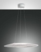 Immagine di Grande Lampadario Bianco Design Texture Led 40w Dimmer Vela Fabas