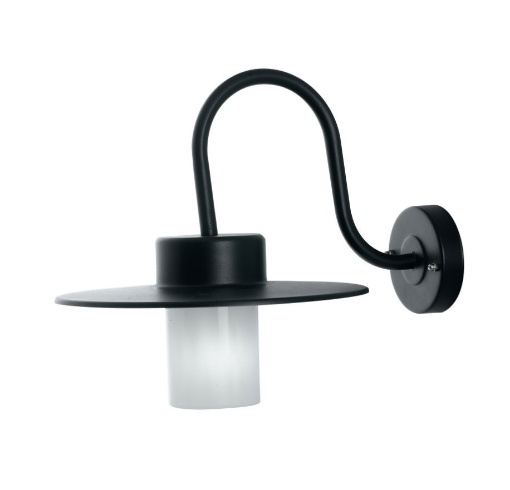 Immagine di Applique Lanterna Da Esterno Nero LED E27 IP44 York Intec Light