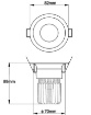 Picture of Faretto Bianco Led da Incasso per Controsoffitti IP40 Crio Ø8 cm Fabas