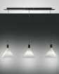 Picture of Lampadario Bilanciere 3xE27 Coni Vetro in Linea Vincent Rustica Fabas