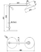 Picture of Lampada Led Touch Dimmer CCT per Scrivania Braccio Flessibile Panarea Nera Fabas 