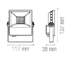 Immagine di Faretto Proiettore Da Esterno Led CCT 10w Orientabile IP65 Axel Intec Light