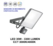 Immagine di Proiettore Led Da Esterno 30w CCT Con Sensore Crepuscolare IP65 Axel Intec Light