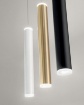 Picture of Lampadario Nero Base D.40 cm 8 Sospensioni Cilindriche Led 52w Prado Fabas