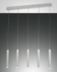 Picture of Lampadario Bianco 5 Luci Led in Linea per Isola Cucina Prado Fabas