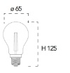 Immagine di Lampadina Led E27 Vetro Trasparente 16W 4000k Luce Naturale 2300 Lumen