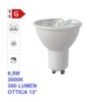 Immagine di Lampadina GU10 LED 6w 3000k 350 Lumen Fascio Stretto 13°