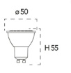 Immagine di Lampadina GU10 LED 9w 3000k Luce Calda Ottica 100° 820 Lumen