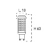 Picture of Lampadina G9 LED 7w 4000k 700Lm Luce Naturale Ottica 360°