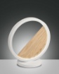 Picture of Lumetto Anello Bianco Touch Led con Elemento Legno Decorativo Pierre Fabas 