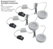 Immagine di Lampada Sottopensile Rotonda Kit 3 Faretti Led 4000k Bianco Blitz Intec Light