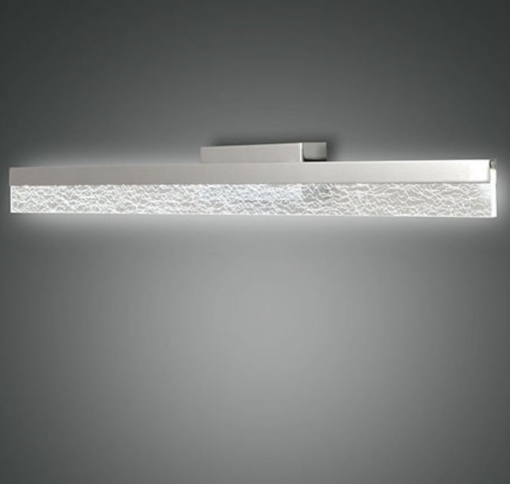 Immagine di Lampada Rettangolare Specchio Bagno Sinis Cromo Led 15w IP44 Fabas