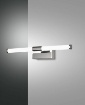 Immagine di Applique Cromo Led Tubolare Specchio Bagno Ago L.33,5 cm Fabas 