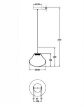 Immagine di Sospensione Singola Moderna Deva Vetro Stondato Fumé Led CCT Step Dimmer Fabas