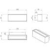 Immagine di Applique Bianca per Esterno Doppia Emissione Led Trigg IP54 Fabas