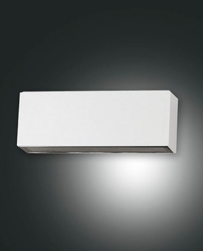 Immagine di Applique Bianca per Esterno Doppia Emissione Led Trigg IP54 Fabas