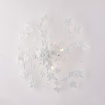 Immagine di Plafoniera 4 Luci Ferro Battuto Bianco Shabby con Gemme Cristallo Edera Be Light