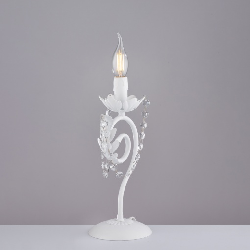 Picture of Lumetto Classico Ferro Battuto Bianco Shabby Damasco Be Light