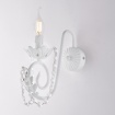 Picture of Applique Classica 1 Luce Ferro Battuto Bianco Shabby Damasco Be Light