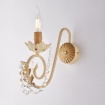 Picture of Applique Classica Ferro Battuto Avorio con Decori Oro Damasco 1xE14 Be Light