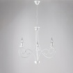 Immagine di Lampadario 3 Luci Ferro Battuto Bianco Shabby Chic  Alma Be Light