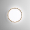 Immagine di Plafoniera Led Rotonda Effetto Legno Naturale 38cm CCT 22w Madera Fan Europe