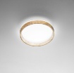 Immagine di Plafoniera Led Rotonda Effetto Legno Naturale 38cm CCT 22w Madera Fan Europe