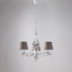 Immagine di Lampadario 3 Luci Ferro Battuto Bianco Shabby Fiocchi Decorativi Lucy Be Light