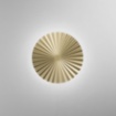 Immagine di Applique Decorativa Oro Metallo Plissettato Led CCT Luce Indiretta Anadara Fan Europe