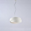 Immagine di Lampadario Design Moderno Fasce Metallo Bianco Astro Be Light