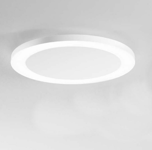 Immagine di Plafoniera Led Bianca Rotonda Minimal 35w Con Sistema CCT Samsara Fan Europe