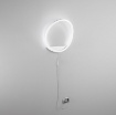 Immagine di Applique Anello Da Parete Con Spina Luce Indiretta Led CCT 15w Linger Fan Europe