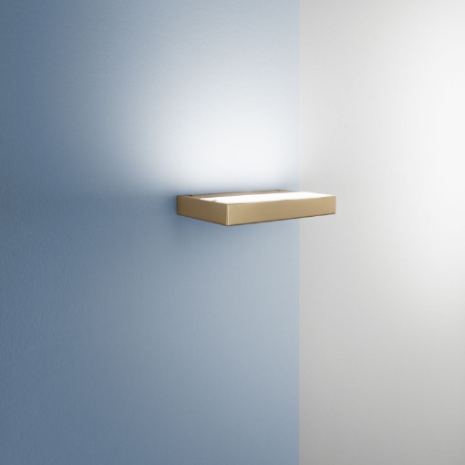 Immagine di Applique Mensola Oro Led CCT Dimmerabile Luce Verso Sopra Eidos Fan