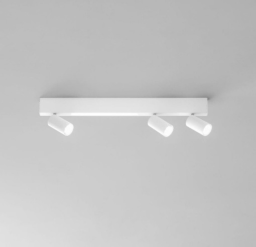 Immagine di Lampada Binario Con Faretti GU10 Da Soffitto Doppia Illuminazione Led CCT Oriented Fan