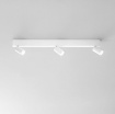 Immagine di Binario Da Soffitto Tre Faretti GU10 Doppia Illuminazione Led CCT Oriented Fan