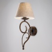 Immagine di Applique Classica Ferro Battuto Marrone Effetto Oro Antico Vienna Be Light