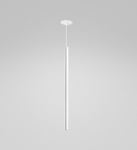 Immagine di Lampadario Da Incasso Cilindro Pendente Bianco Per Comodini Led 7w 3000k Thalassia Gea Luce