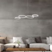 Immagine di Lampadario Design 4 Anelli Led 48w Atena Bianco Be Light 