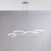 Immagine di Lampadario Design 4 Anelli Led 48w Atena Bianco Be Light 