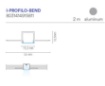 Immagine di Profilo Per Strip Led Snodabile Grigio 2mt Incasso Cartongesso Bend Intec Light