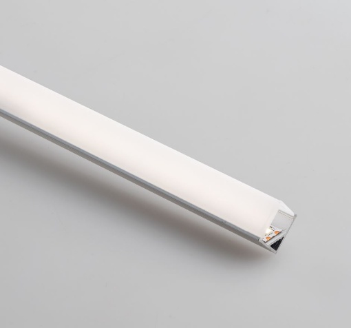 Immagine di Profilo Strip Led Angolare 2mt Fissaggio Parete Con Diffusore Dorik Intec Light